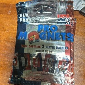 3 Packs Basketball Pro Magnets 3 cards per pack (Sealed)